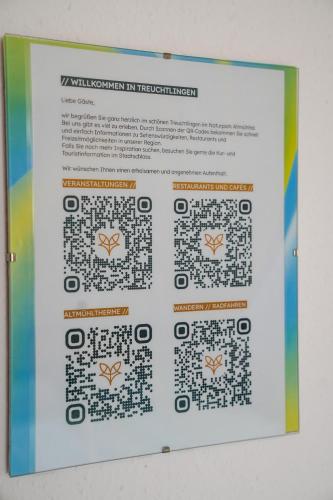 a poster for a technology exhibit at a museum at Pension Eger in Treuchtlingen