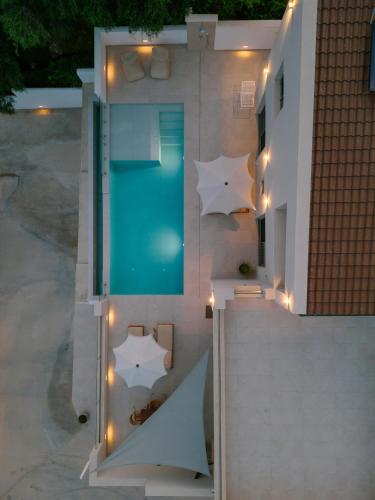 Ванная комната в Merelia Exclusive Villas Parga