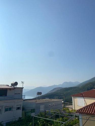 a view of the ocean from the roofs of buildings at Vila Malti in Piqeras