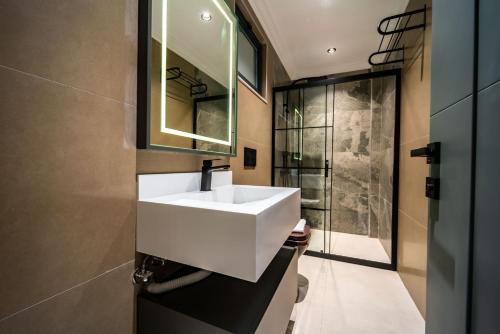 Koupelna v ubytování Eco Villa AURA 4