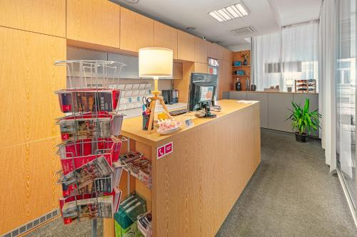 Kuchyň nebo kuchyňský kout v ubytování Apart Hotel VIRGO