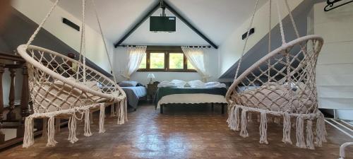 Ένα ή περισσότερα κρεβάτια σε δωμάτιο στο Casa Luisin