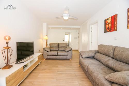 Et opholdsområde på La Caleta Sea views and Pool