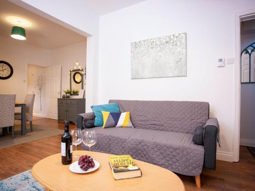 Et opholdsområde på Freville Cottage