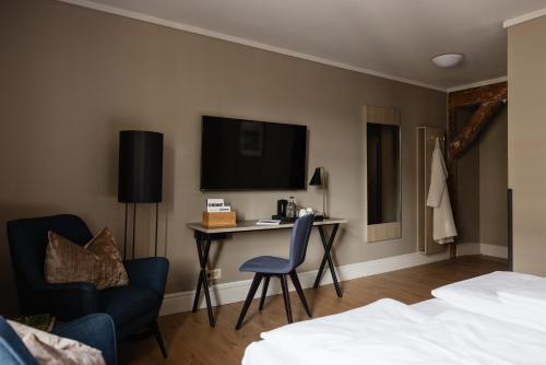 Postel nebo postele na pokoji v ubytování Hotel Brosundet