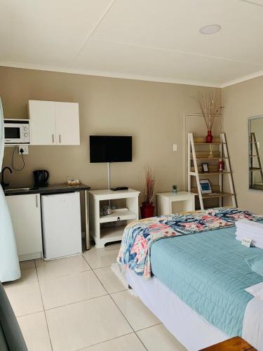 Dapur atau dapur kecil di Hidden Bliss Guesthouse