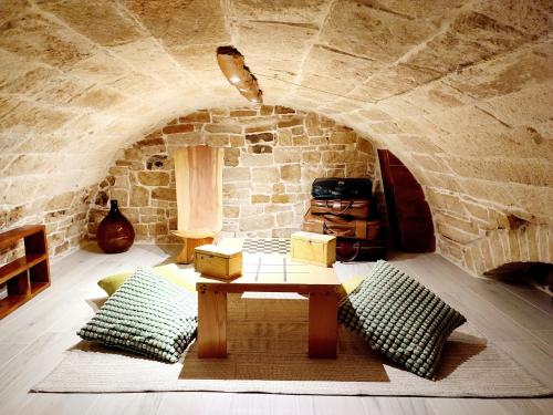 Χώρος καθιστικού στο B&B Palazzina Verde Stella