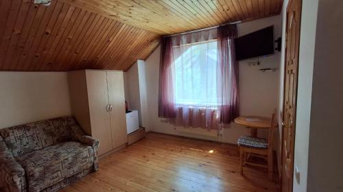 TV a/nebo společenská místnost v ubytování Oskolok Dovbusha Mini-Hotel