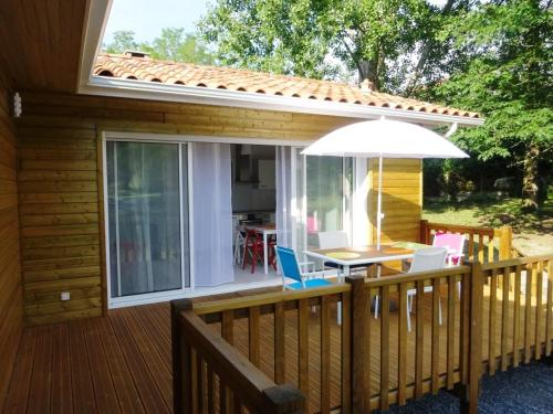 Μπαλκόνι ή βεράντα στο Chalet " Côté Lac "