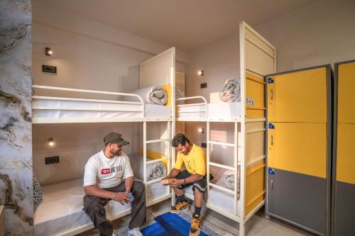 Μία ή περισσότερες κουκέτες σε δωμάτιο στο Shalom Backpackers Shimla