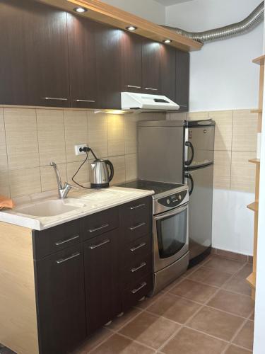 Η κουζίνα ή μικρή κουζίνα στο HANA Apartment