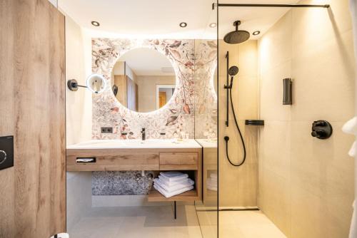 Koupelna v ubytování Hotel Edenlehen