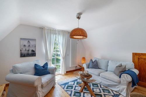 Posezení v ubytování Ferienwohnung am Keschtebaum, 70qm