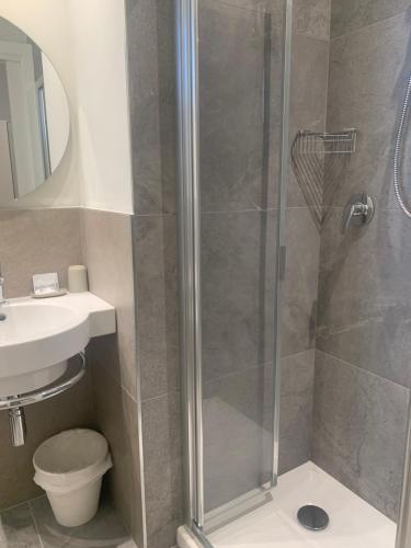 Koupelna v ubytování Hotel Sissi