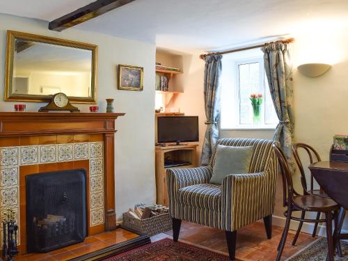 Posezení v ubytování Westover Cottage