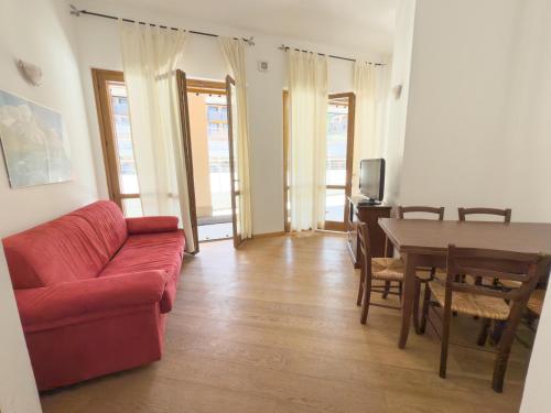 Posezení v ubytování Bilocale sulle piste da sci