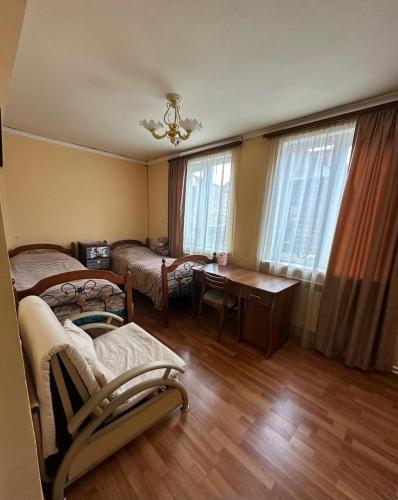 Katil atau katil-katil dalam bilik di Aghayan Apartment