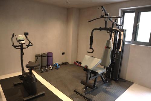 Fitness centrum a/nebo fitness zařízení v ubytování Lithos Art Villas - Utopia