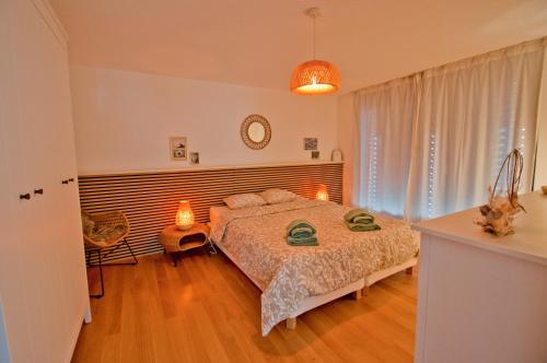 Postel nebo postele na pokoji v ubytování Chalet Sunnustrahl