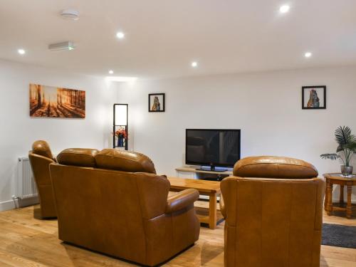 TV a/nebo společenská místnost v ubytování Salmon Leap Cottage 2 - Uk48207