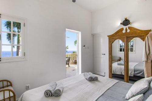 Ένα ή περισσότερα κρεβάτια σε δωμάτιο στο Villa Playa Hundu