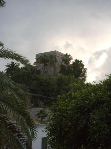a building on top of a hill with trees at Hotel San Vincenzo in Soverato Marina