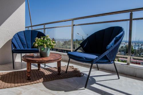 Alimos Marina Home - Luxury Corner SeaView Apartment