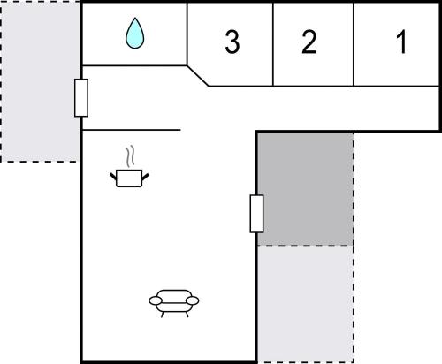two diagrams showing the phases of a reaction in a reaction flask at Three-Bedroom Holiday Home In Millinge in Millinge