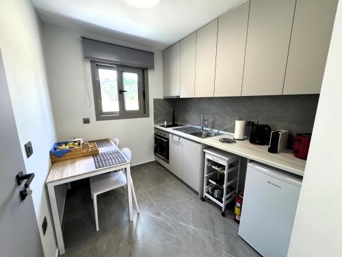 Dapur atau dapur kecil di Date Palm Studio