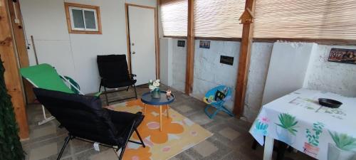 TV a/nebo společenská místnost v ubytování Tiny House Luogo Di Riposo