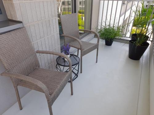 Balkón nebo terasa v ubytování Apartament Idea Wacyn 2 z miejscem parkingowym