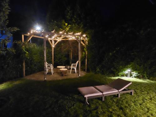 Jardín al aire libre en Ferienwohnung Freckenhorst