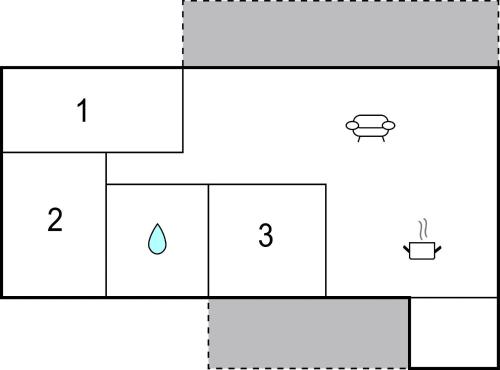 a diagram of a square with the number and a drop at Amazing Home In Hejls With Wifi in Hejls
