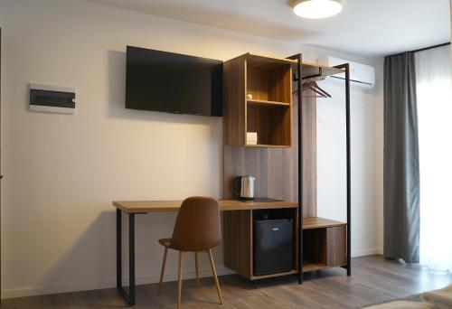 Kuchyň nebo kuchyňský kout v ubytování Fole Apart Hotel