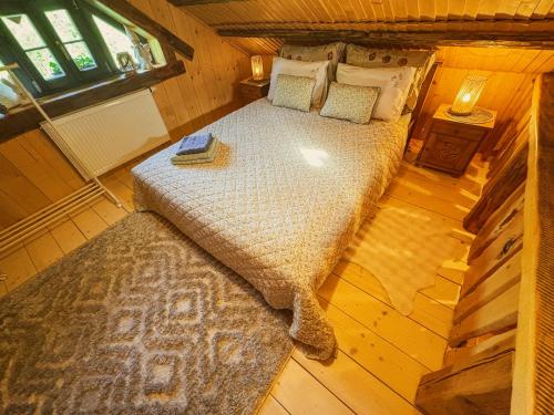 Ένα ή περισσότερα κρεβάτια σε δωμάτιο στο Chalet Margaretka High Tatras