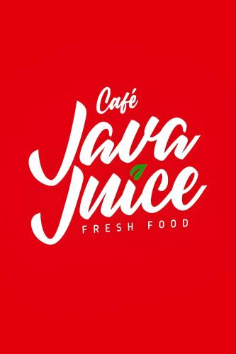 a red sign with the words cafe java juice at BlueRock Hostal in David