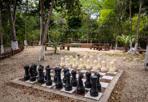 Zahrada ubytování Glamping Solferino-Holbox Coast