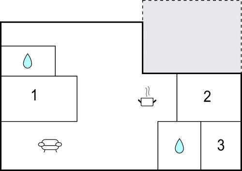 a diagram of a square with a water drop at Stunning Home In Samsø With Wifi in Ballen