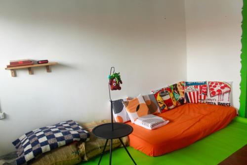 Ruang duduk di El Deposito Apartamento