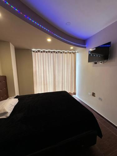 TV a/nebo společenská místnost v ubytování Hotel Kryzzal