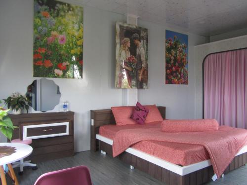 Ένα ή περισσότερα κρεβάτια σε δωμάτιο στο Relax Home