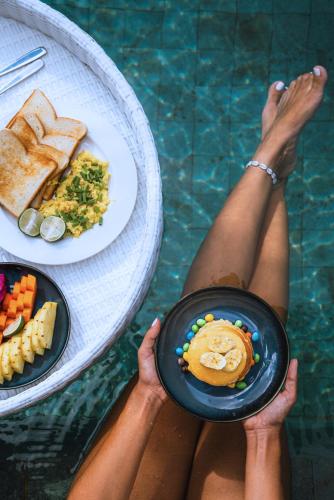 Mad i villaen eller i nærheden