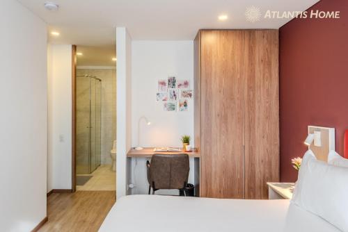 Katil atau katil-katil dalam bilik di Atlantis Home Zona T
