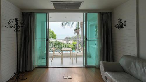 Χώρος καθιστικού στο Verano Beach Villa