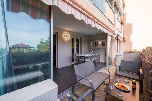 Cannes plage - avec terrasse, vue, mer, piscine, plage, garage