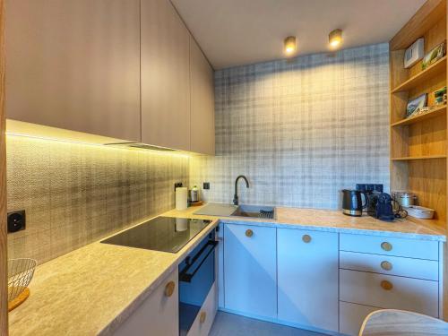 Η κουζίνα ή μικρή κουζίνα στο Apartamenty Szóstka - Kamienna 1D