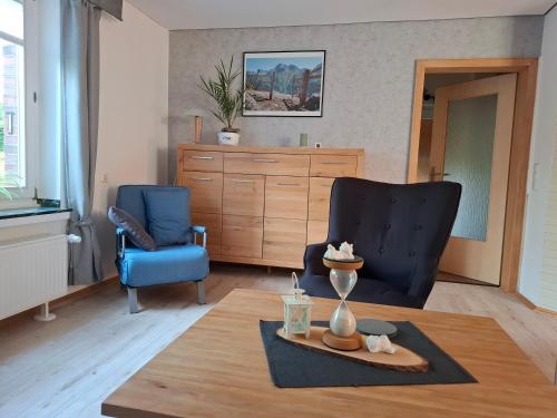 Posezení v ubytování Ferienwohnung in Roetgen am RAVel-Radweg Hike & Bike & Business