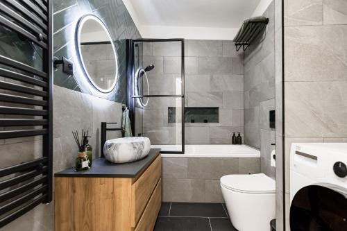 Vannituba majutusasutuses Hop Nest Žatec centrum apartment