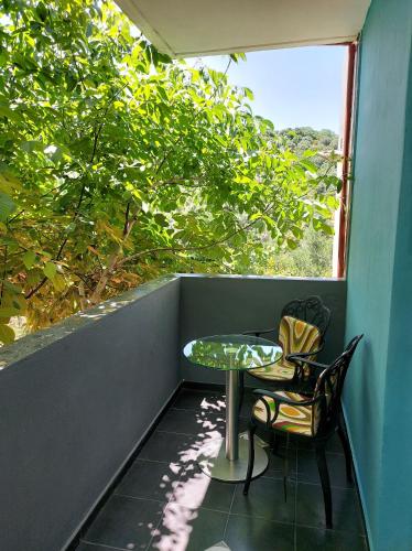 Ruang duduk di MV House Goulediana Rethymno
