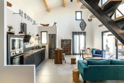 Η κουζίνα ή μικρή κουζίνα στο Loft en Provence - Terrasse-Climatisation-Proche Golf et Luberon